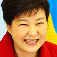 박근혜 웃는 표정