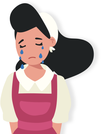 울고 있는 아줌마